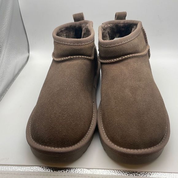 CUSHIONAIRE womens Cozy Ankle Boot Size 8.5 TAUPE - Picture 1 of 7